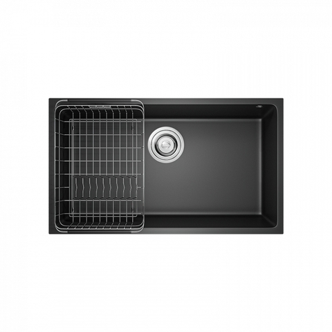 Chậu rửa Konox Naros 760S - Black (Chậu đá Granite)