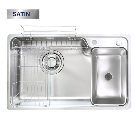 Chậu rửa Kluger KH8050ST Plus (bề mặt Satin) (Tặng vòi rửa Kluger)