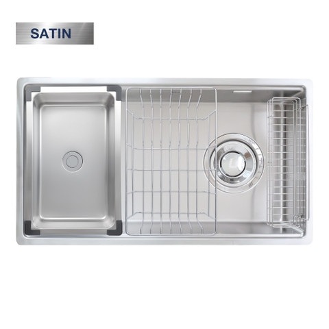 Chậu rửa Kluger KY8045ST Plus (Bề mặt Satin) (Tặng vòi rửa Kluger)