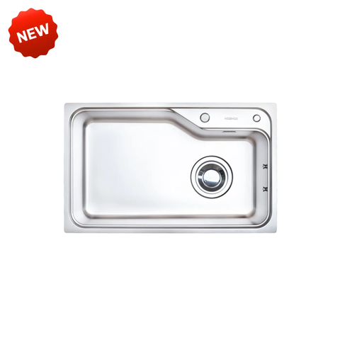 Chậu rửa Nobinox HARI PLUS 8250R (8250 vân Linen plus phủ ion+)