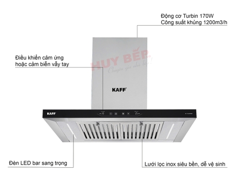 Máy hút mùi KAFF KF-FLAT70355 New 2025
