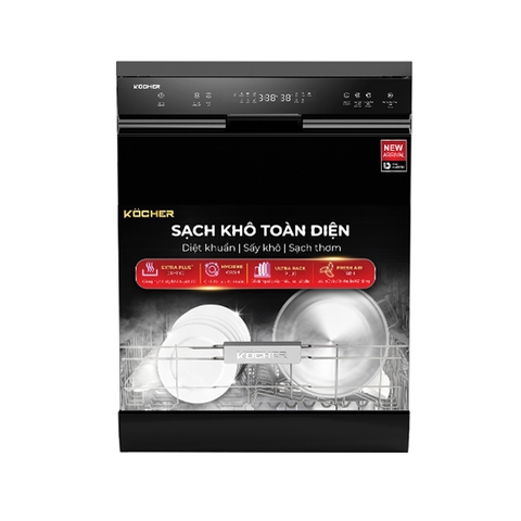 Máy rửa bát Kocher KDEU-X15B (Đen)