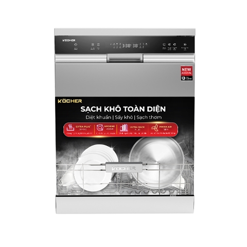 Máy rửa bát Kocher KDEU-X15S (Bạc)