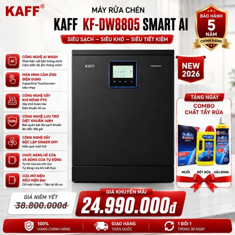Máy rửa chén KAFF KF-DW8805 Smart AI (New 2026) Công nghệ AI Wash