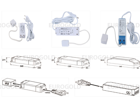 NGUỒN CẤP ĐIỆN CHO ĐÈN LED EUROGOLD