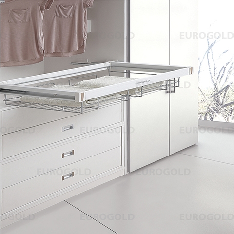 Rổ để đồ gấp Eurogold, ray giảm chấn