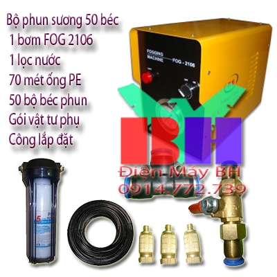 Bộ phun sương công nghiệp 50 béc