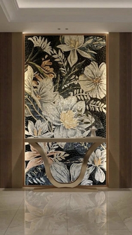 TRANH MOSAIC HOA ĐÔNG