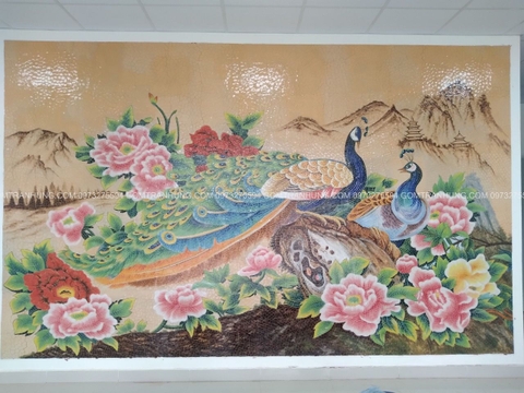 TRANH MOSAIC CÔNG  DANH TOẠI - PHÚ QUÝ MÃN ĐƯỜNG