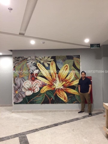 TRANH MOSAIC HOA RỪNG NHIỆT ĐỚI 02