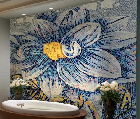 TRANH MOSAIC HOA THANH CÚC