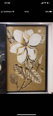 TRANH MOSAIC HOA MỘC LAN