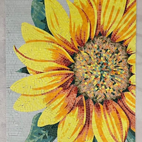 TRANH MOSAIC HOA HƯỚNG DƯƠNG