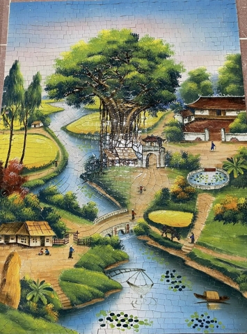 MOSAIC TRANH LÀNG QUÊ