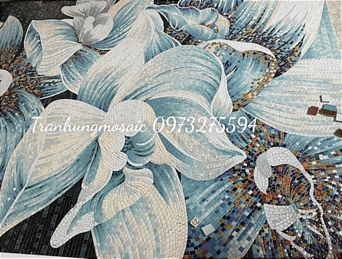 TRANH MOSAIC HOA MỘC LAN