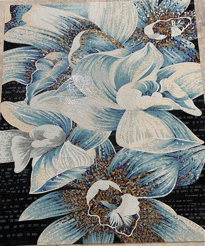 TRANH MOSAIC HOA MỘC LAN