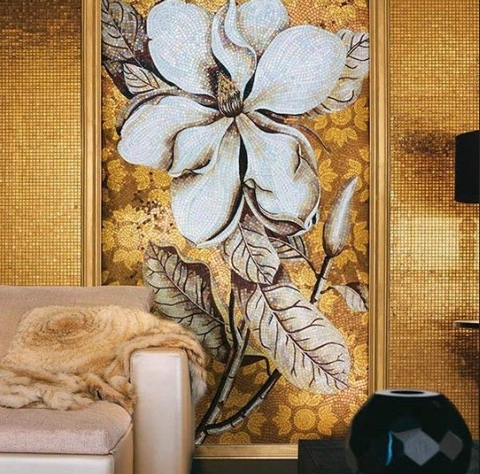 TRANH MOSAIC HOA MỘC LAN