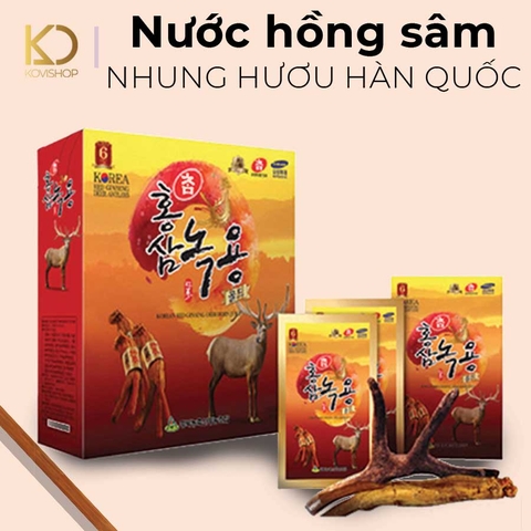 NƯỚC HỒNG SÂM NHUNG HƯƠU HÀN QUỐC