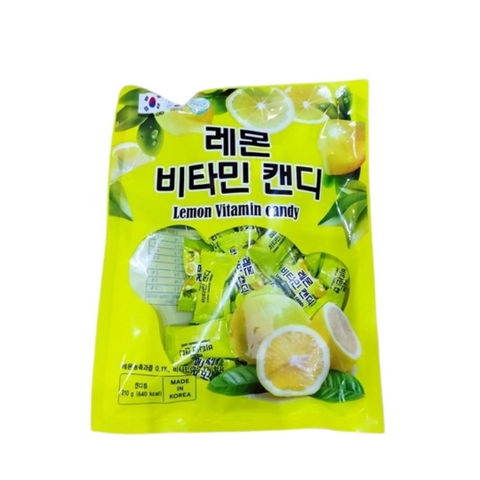 Kẹo chanh Lemon Vitamin candy 210g (Túi)