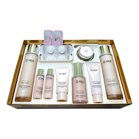SET OHUI MIRACLE MOISTURE OPTIMUM HYDRATION (HỒNG) 9SP