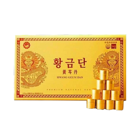 HỘP ĐIỀU HÒA HUYẾT ÁP 60 VIÊN HWANG GEUM DAN GỖ VÀNG (HỘP)