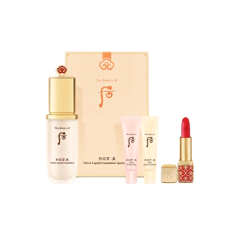 Set The History of Whoo Gongjinhyang:Mi Velvet Liquid Foundation SPF30/PA++ #21 (Set)
