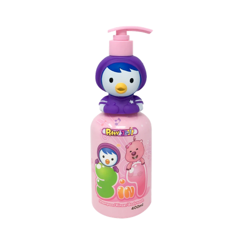 Sữa tắm gội Pororo 3in1 400ml (hồng) (Chai)