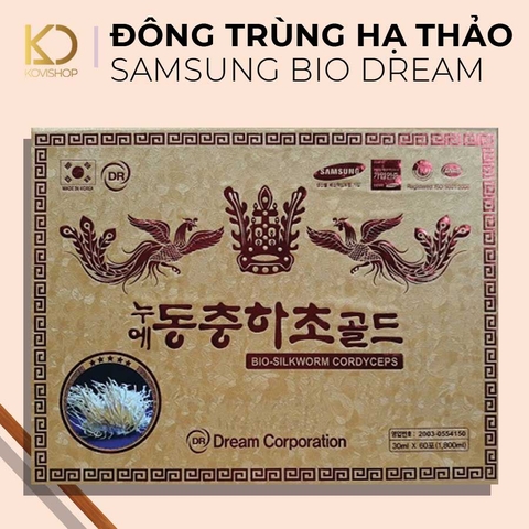 NƯỚC ĐÔNG TRÙNG HẠ THẢO HỘP RÙA VÀNG - 60 GÓI DREAM