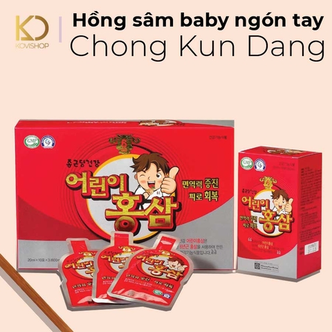 HỒNG SÂM BABY NGÓN TAY CHONG KUN DANG