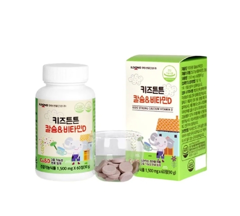 Kẹo bổ sung Canxi & Vitamin D ILdong # Xanh