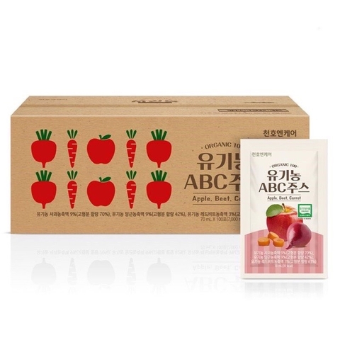 Nước ép detox rau củ Chunho Ncare (100 gói/thùng)