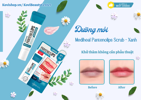 Dưỡng môi Mediheal Pantenolips Scrub - Xanh 10ml