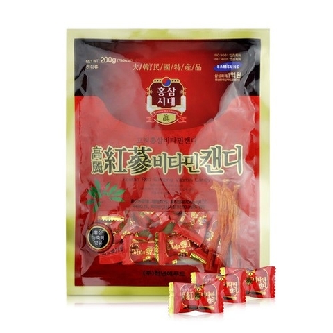 Kẹo sâm đỏ Red Gingseng Candy 202g (Túi)