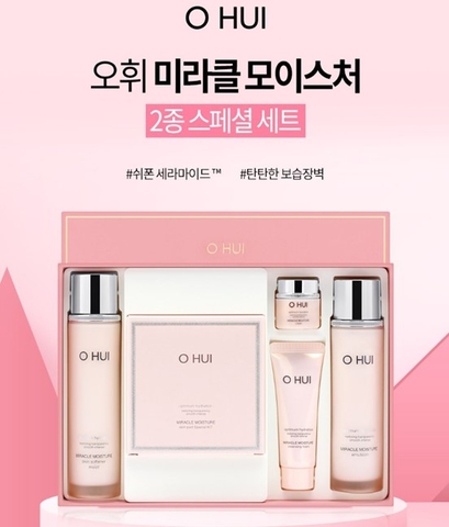 Set O Hui Miracle Moisture optimum hydration Hồng
