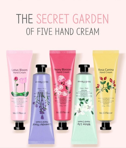 KEM TAY MEDI FLOWER THE SECRET GARDEN OF FIVE HAND CREAM 50G