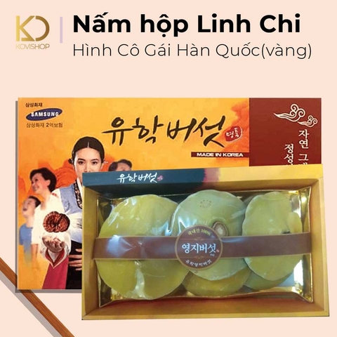 NẤM HỘP LINH CHI HÌNH CÔ GÁI - VÀNG