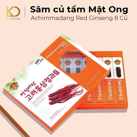 SÂM CỦ TẨM MẬT ONG ACHIMADANG RED GINSENG 8 CỦ