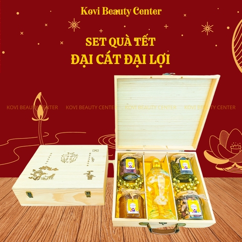 SET QUÀ TẾT ĐẠI CÁT ĐẠI LỢI - SET QUÀ TẾT RƯỢU HOA SÂM 2023