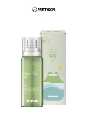 XỊT KHOÁNG RAU MÁ PRETTY SKIN THE PURE JEJU CICA 99 MIST 100ML