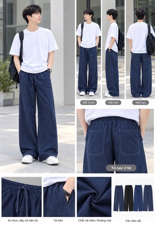 Quần jean mềm lưng thun Uniqlo