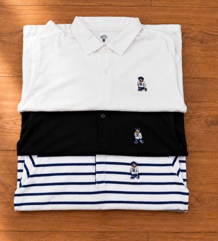 Áo TD cotton cổ nút Who.au - Đen / L