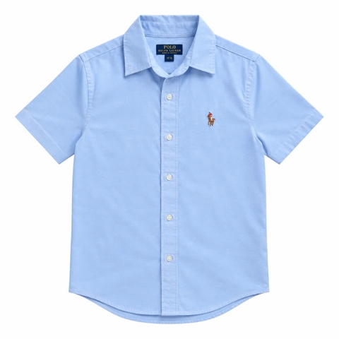 Áo TN sơ mi Polo Ralph Lauren - Xanh nhạt / XL(14/16)