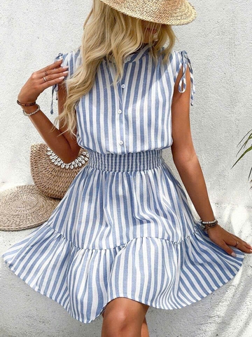 Đầm TN linen sọc Shein