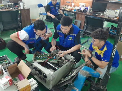 Hiện tượng lỗi khi sửa biến tần Delta