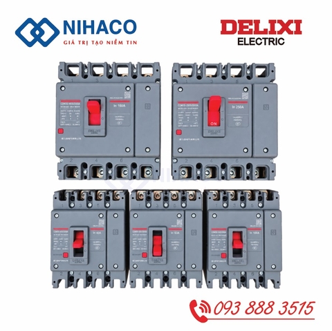 MCCB Delixi CDM3S-400F/4300B 350A – Aptomat khối 4 pha 350A
