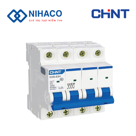 NXB-63H 4P C3 10kA - MCB CHINT 4 PHA 10kA 3A