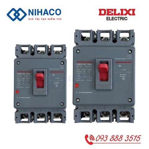 MCCB Delixi CDM3S-160F/3300 160A – Aptomat khối 3 pha 160A