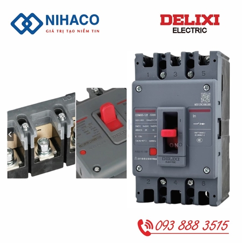 MCCB Delixi CDM3S-125S/3300 125A – Aptomat khối 3 pha 125A