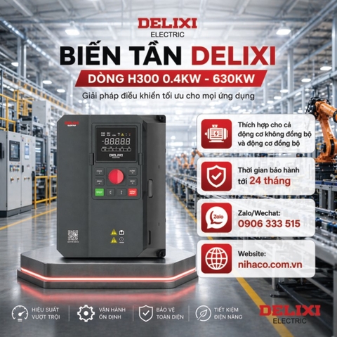 Biến Tần Delixi H300G185P200T4L 200kW 3 Pha 380V