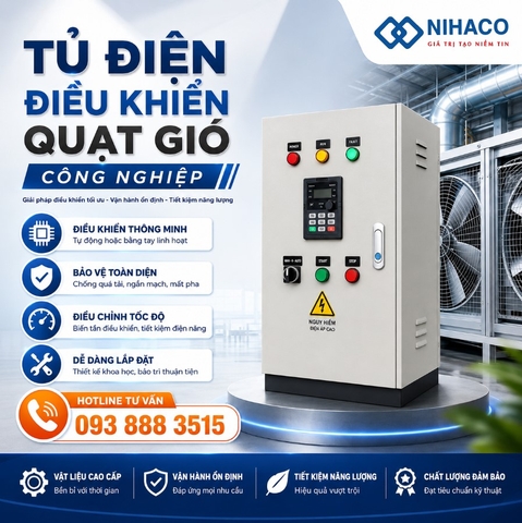 Tủ điện điều khiển quạt gió công nghiệp
